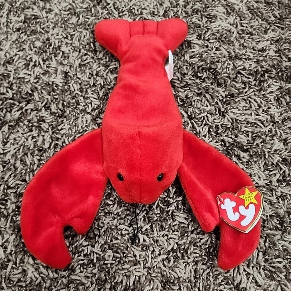 RARE Ty Beanie Baby Pinchers Lobster (4026) Error Retired Tags 6-19-93 Excellent